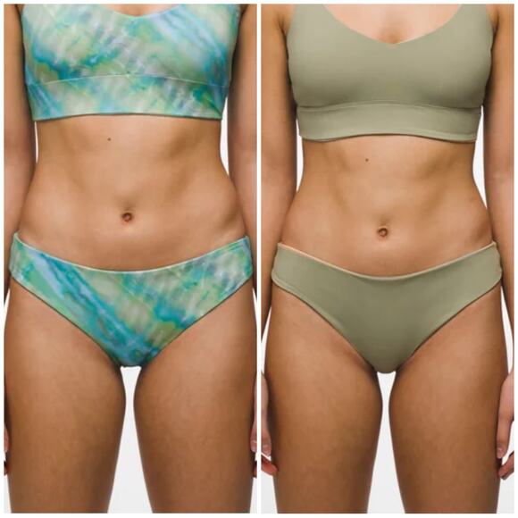 Prana Gemma Reversible Swim Bottom Women's XL Mirage Bikini Brief Beach Sporty - Picture 1 of 7